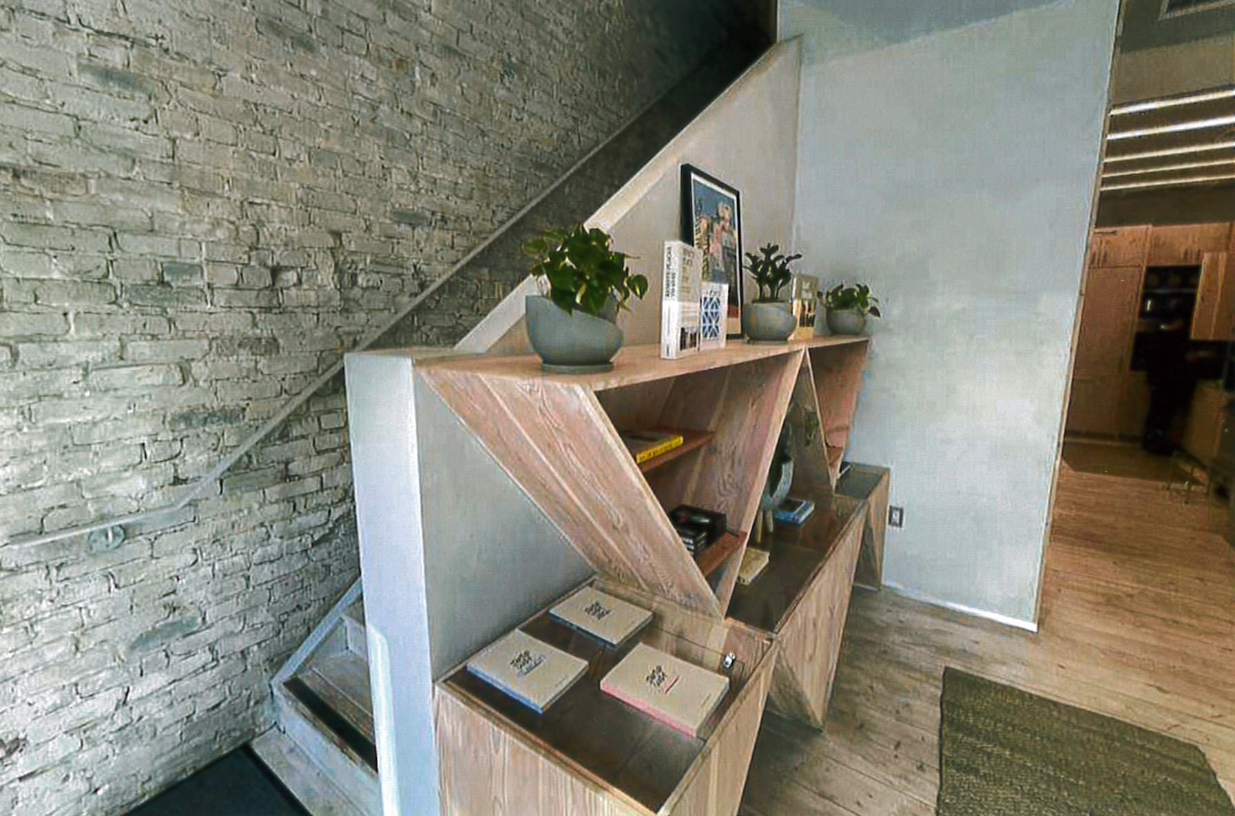 Renovated first floor stairs